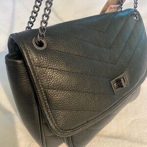 Chic Black Leather Shoulder Bag